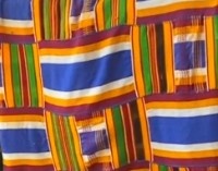 Obi Nkyere Obi Kwan Mu Si Kente cloth