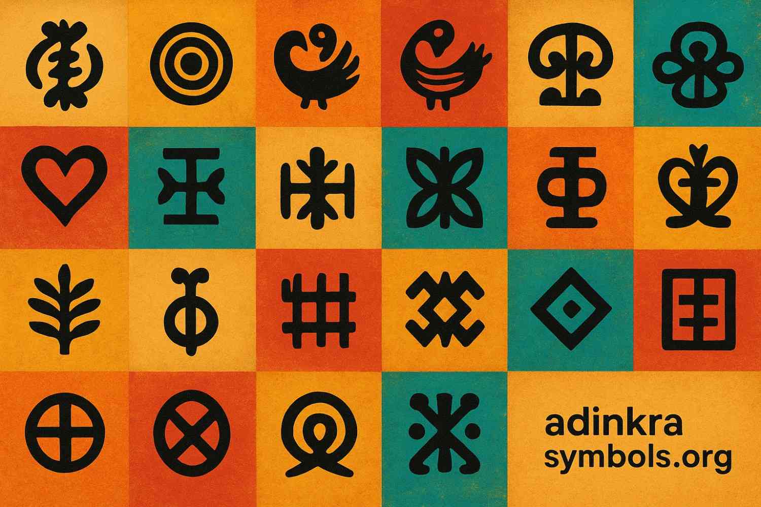 Adinkra symbols banner image